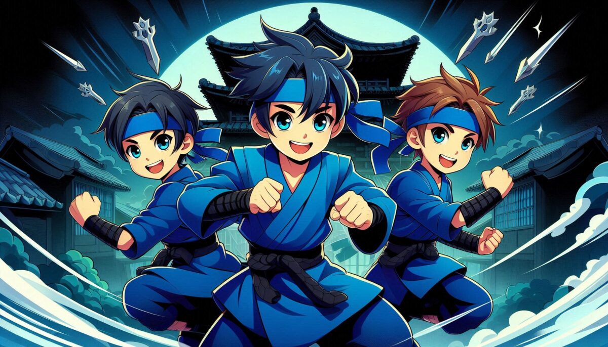 3人の少年忍者